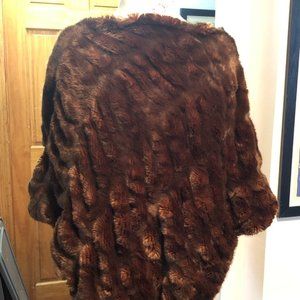 Fabulous Furs Faux Fur Poncho